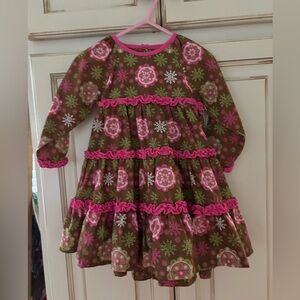 Petite pomme  dress long sleeve twelve months with panties long sleeve